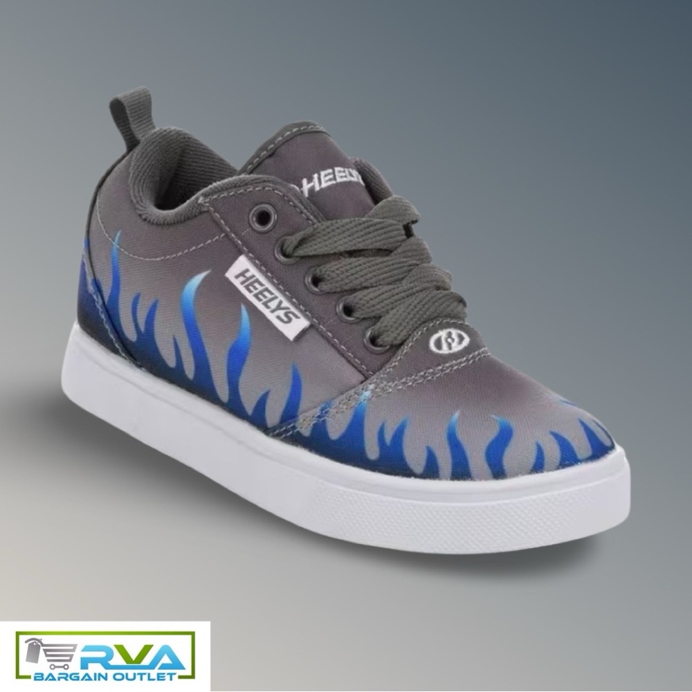 HEELYS Boy's Pro 20 Prints (Little Kid/Big Kid/Adult), Gray/Blue